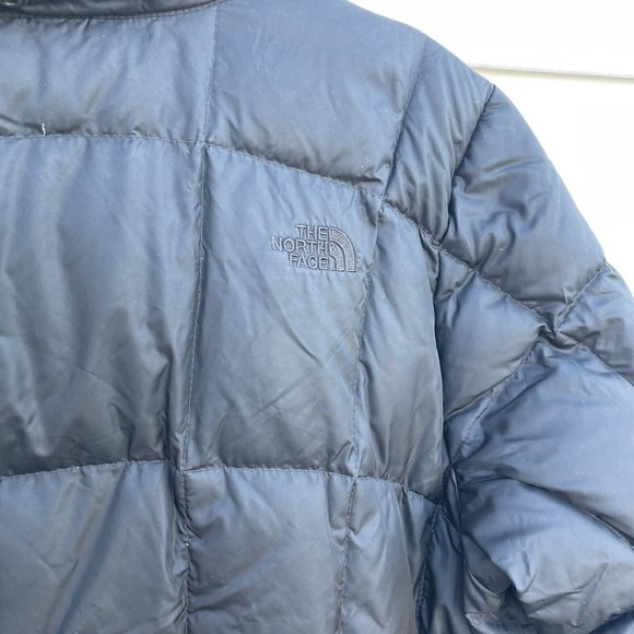 The North Face 550 Down Parka Coat Puffer Jacket Mid Length Womens Black size M - Picture 7 of 13